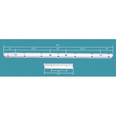 ALDOTRADE Stropní sušák na prádlo Ideal 7 tyčí 120 cm